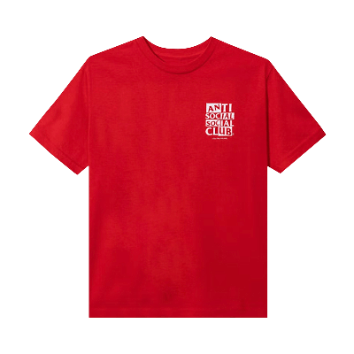 Pre-owned Anti Social Social Club Muted T-shirt 'red'