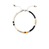 M Cohen Silver-tone Boho Beaded Bracelet In Silver