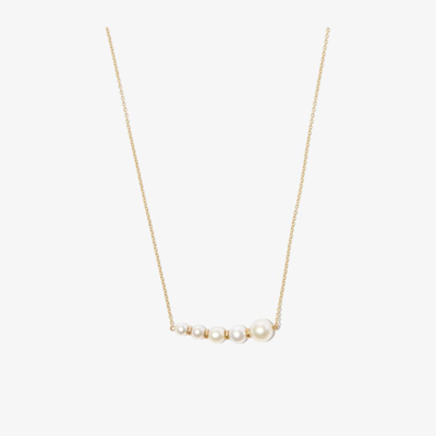 Sophie Bille Brahe 14k Yellow Gold Lune Pearl Necklace