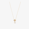 ADINA REYTER 14K YELLOW GOLD RAGER PEARL AND DIAMOND NECKLACE,N1621BPNY1418468433