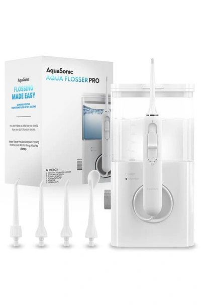 Aquasonic Aqua Flosser Pro In White