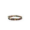 Luis Morais 14k Yellow Gold Hexagon Sunburst Diamond Bolt Beaded Bracelet In Gold