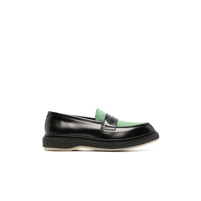 Adieu Black Type 5 Two-tone Leather Loafers