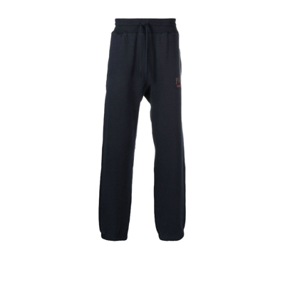Palmes Blue Vitas Logo Print Cotton Track Pants