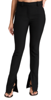 A.l.c Carson Seamed Split-hem Trousers In Black