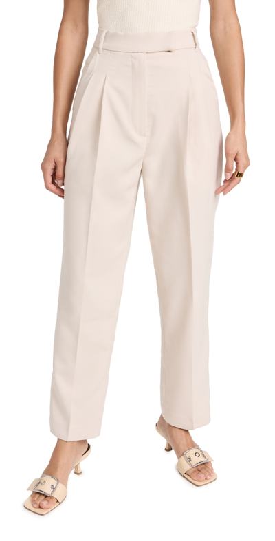 Pixie Market Jaime Trousers In Sand In Beige