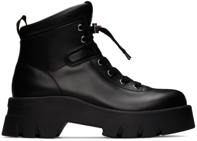 Gianvito Rossi Black Vancouver Boots In Black+black