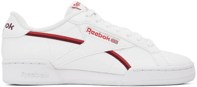Reebok White Npc Uk Ii Vegan Sneakers In Ftwr White/rhodonite