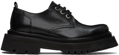 Ami Alexandre Mattiussi Black Round-toe Derbys In 001 Black