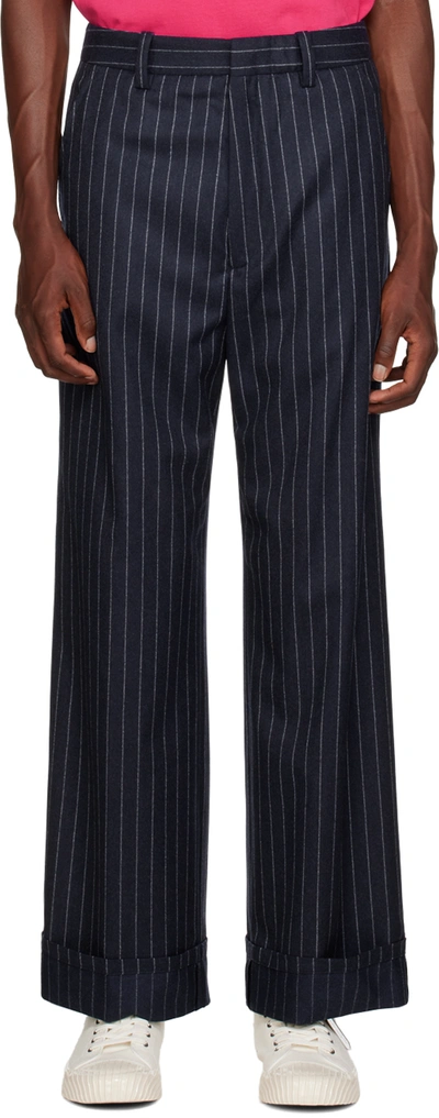 Kenzo Slim Trousers In Blue
