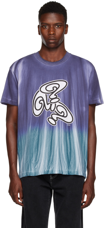Eytys Blue & Purple Jay T-shirt In Jade