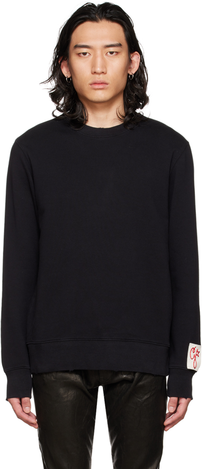 Golden Goose Mens Black Cotton Sweatshirt