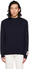 Golden Goose Blue Cotton Blend Crewneck Sweater