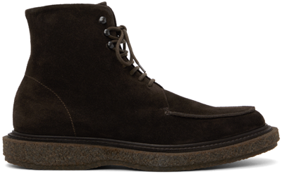 Officine Creative Brown Bullet 008 Boots In L.cachemire Pepe - F