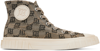 Misbhv Monogram High-top Sneakers In Monogram Beige