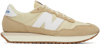 NEW BALANCE BROWN & BEIGE 237 SNEAKERS