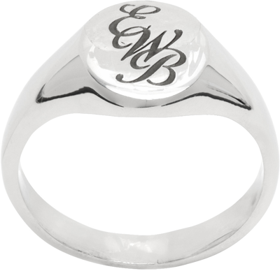 Ernest W. Baker Silver 'ewb' Ring
