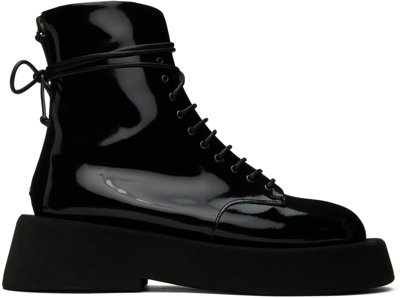 Marsèll Black Gomme Gommelone Lace-up Boots In 170 Black