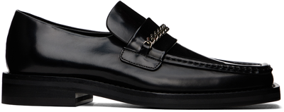 Martine Rose Black Square Toe Loafers In Blahsh Black High Sh