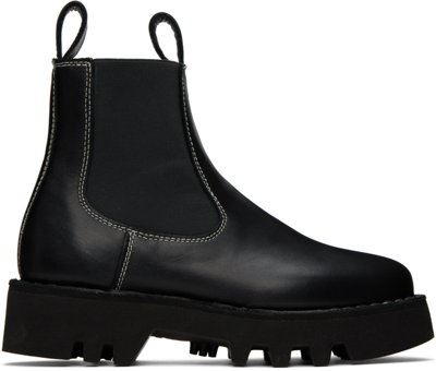 Sofie D'hoore Black Foal Ankle Boots In Raven