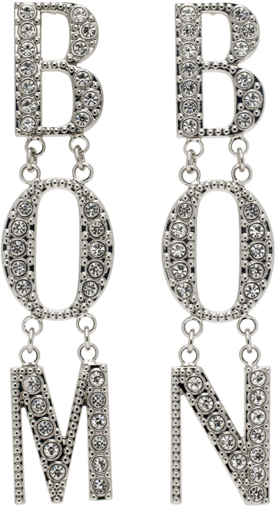 Bonbom Silver Diamond '' Earrings