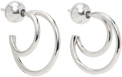 Sophie Buhai Silver Small Double Layered Hoop Earrings In Sterling Silver
