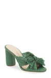 Loeffler Randall Penny Knotted Lamé Sandal In Sage