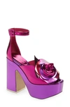 Jeffrey Campbell Candice Platform Sandal In Purple Metallic Combo