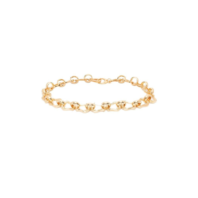 Moschino Chain-link Detail Belt In Gold