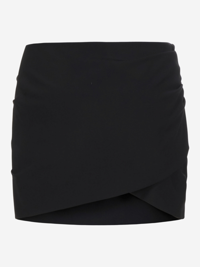 Off-white Black Stretch Polyester Blend Mini Skirt  Black Off White Donna 38