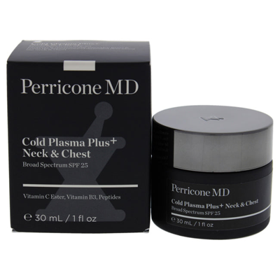 Perricone Md Cold Plasma Plus Neck And Chest Spf 25 By  For Unisex - 1 oz Moisturizer In Black