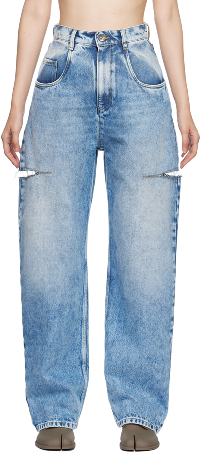 Maison Margiela Blue Slit Jeans