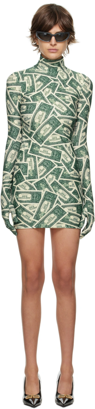 Vetements Million Dollar Styling Dress With Gloves In Green | ModeSens