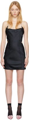 ANNA OCTOBER BLACK VIVIENNE MINIDRESS