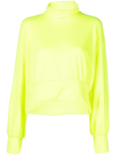 Comme Des Garçons Floppy-ear Cropped Hoodie In Yellow