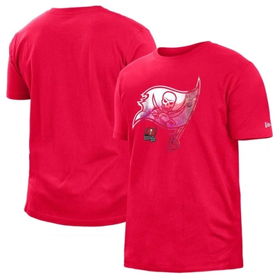 New Era Red Tampa Bay Buccaneers 2022 Sideline Ink Dye T-shirt