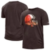 New Era Brown Cleveland Browns 2022 Sideline Ink Dye T-shirt In Brown