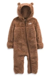 The North Face Unisex Faux Fur Baby Bear Hooded Coverall - Baby In Almond Butter