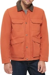 Levi's Men's Cotton Workwear Four-pocket Field Jacket In Orange