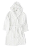 Tekla Organic Cotton Hooded Bathrobe In Snow White