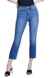 L Agence Sada Crop Slim Jeans In Multi