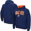 Colosseum Men's  Royal Morgan State Bears Arch & Logo Pullover Hoodie In Navy