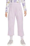 Nike Sportswear Cotton Jersey Capri Pants In Doll/ White