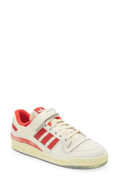 Adidas Originals Forum 84 Low Shell And Suede-trimmed Leather Sneakers In White