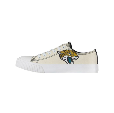 Foco Cream Jacksonville Jaguars Low Top Canvas Shoes