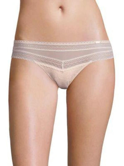 Chantelle Festivite Lace Brazilian Bikini Briefs In Blush