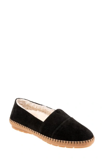 Trotters Ruby Faux Shearling Lined Loafer In Black