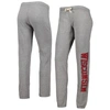 League Collegiate Wear Heather Gray Wisconsin Badgers Victory Springs Tri-blend Jogger Pants In Heather Gray