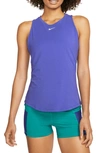 Nike Women's Dri-fit One Luxe Standard Fit Tank Top In Blue