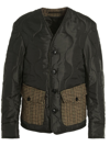 FORTELA CHECK WOOL QUILTED JACKET